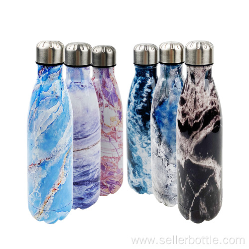 500ml Stainless Steel Decal Printing Vacuum Cola Bottle